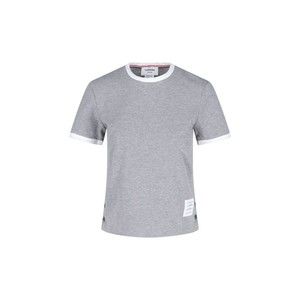 Thom Browne Ringer T-Shirt – Light Grey - NWT
